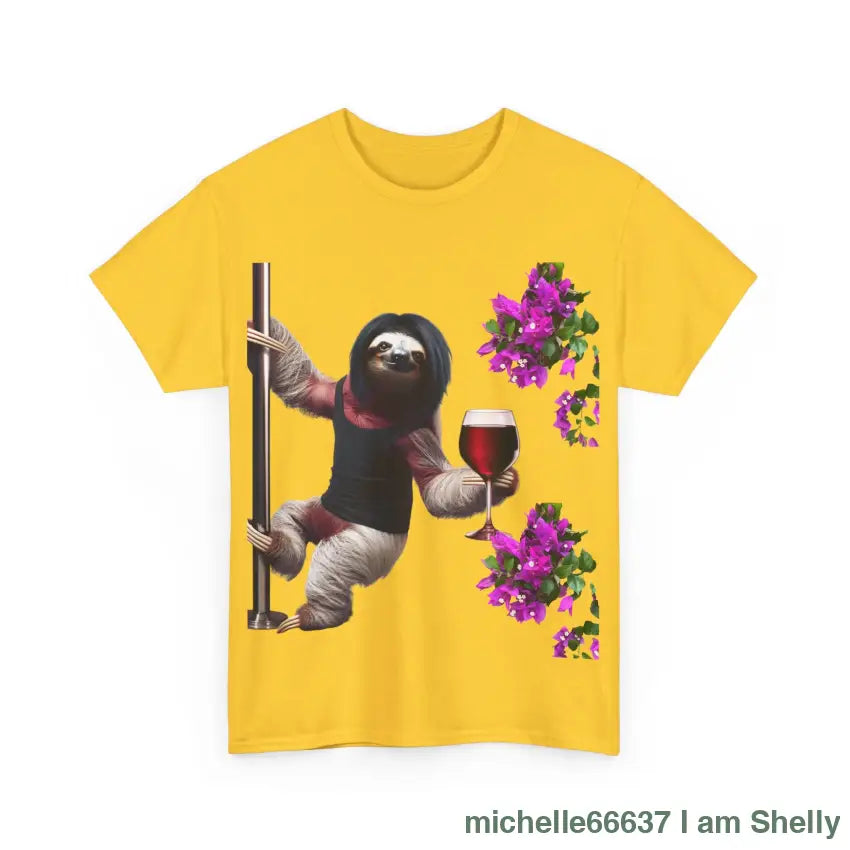 Sweet Love Sloth Heavy Cotton Tee T-Shirt