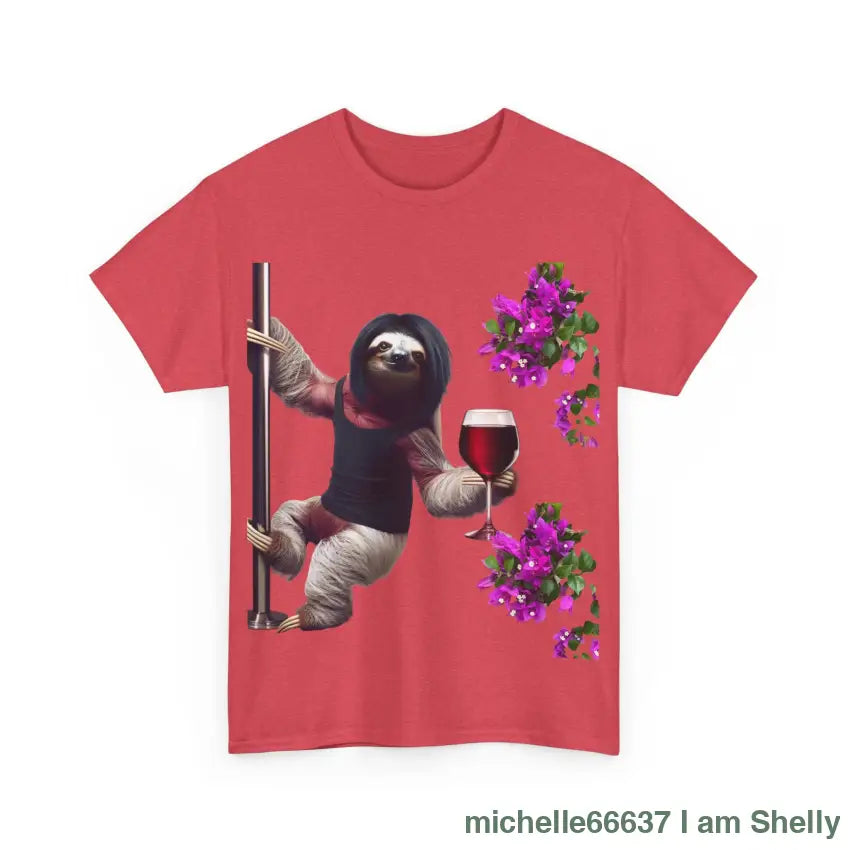 Sweet Love Sloth Heavy Cotton Tee T-Shirt