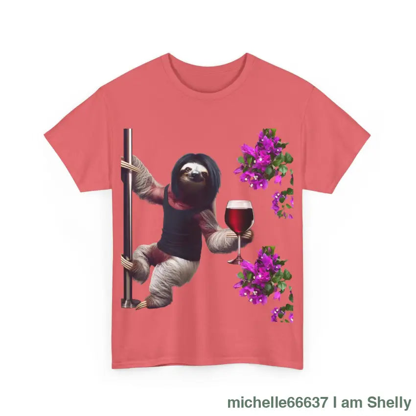 Sweet Love Sloth Heavy Cotton Tee T-Shirt