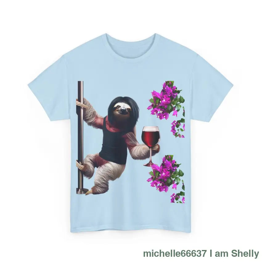 Sweet Love Sloth Heavy Cotton Tee T-Shirt