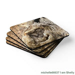 Tree Man - Faces Corkwood Coaster Set 20% Off Code: Treeman Home Decor